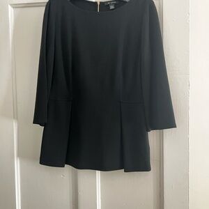 3/4Sleeve St John wool blend peplum